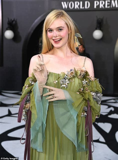 elle fanning gucci maleficent|elle fanning hair.